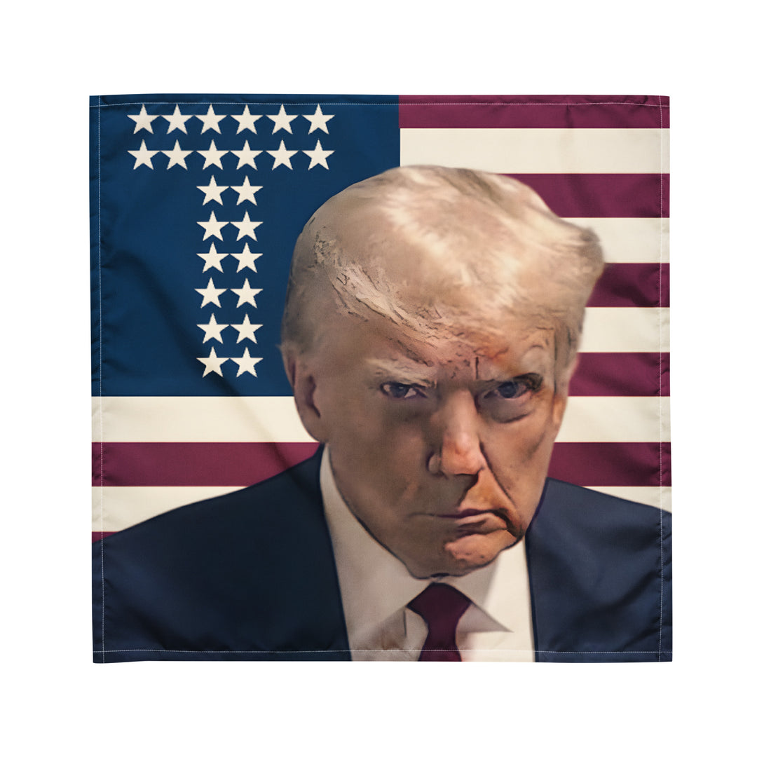 Bandana de foto policial de Trump