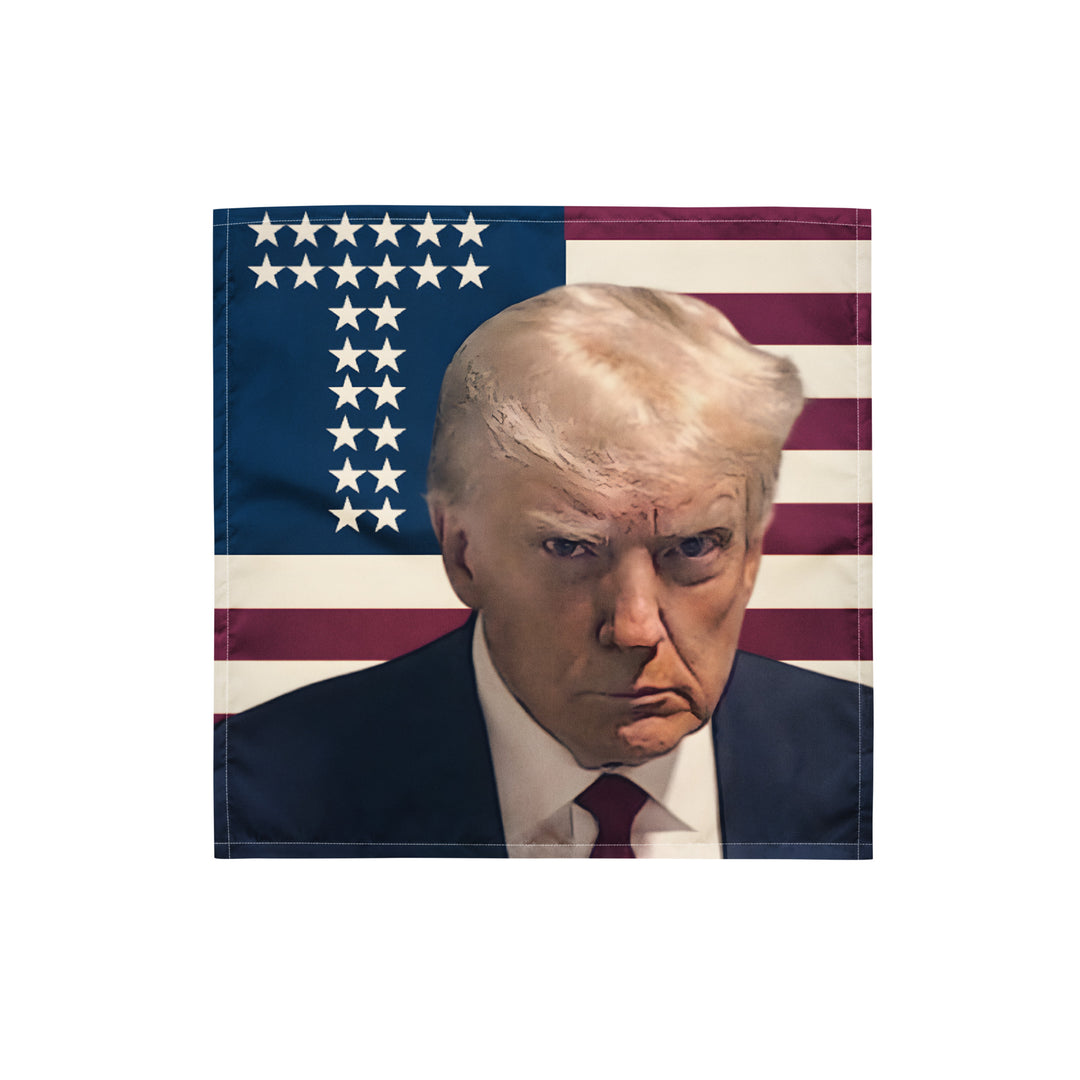 Donald Trump Mugshot Bandana, Trump Bandana, USA Bandana, MAGA, Trump 2024