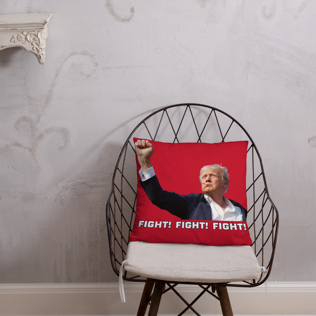 Donald Trump Pillow, Red, Trump Fight Pillow, Trump Throw Pillow, Trump Decor, Trump Gift