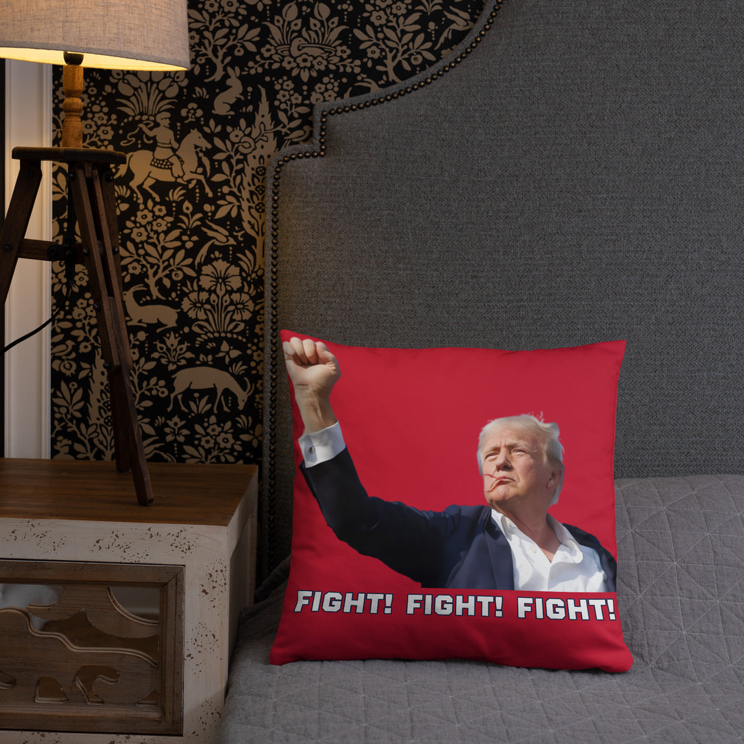 Donald Trump Pillow, Red, Trump Fight Pillow, Trump Throw Pillow, Trump Decor, Trump Gift