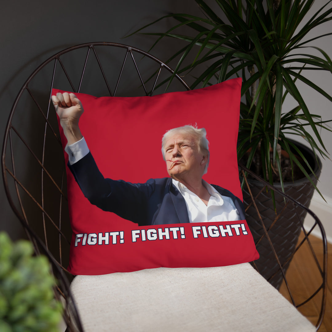 Donald Trump Pillow, Red, Trump Fight Pillow, Trump Throw Pillow, Trump Decor, Trump Gift