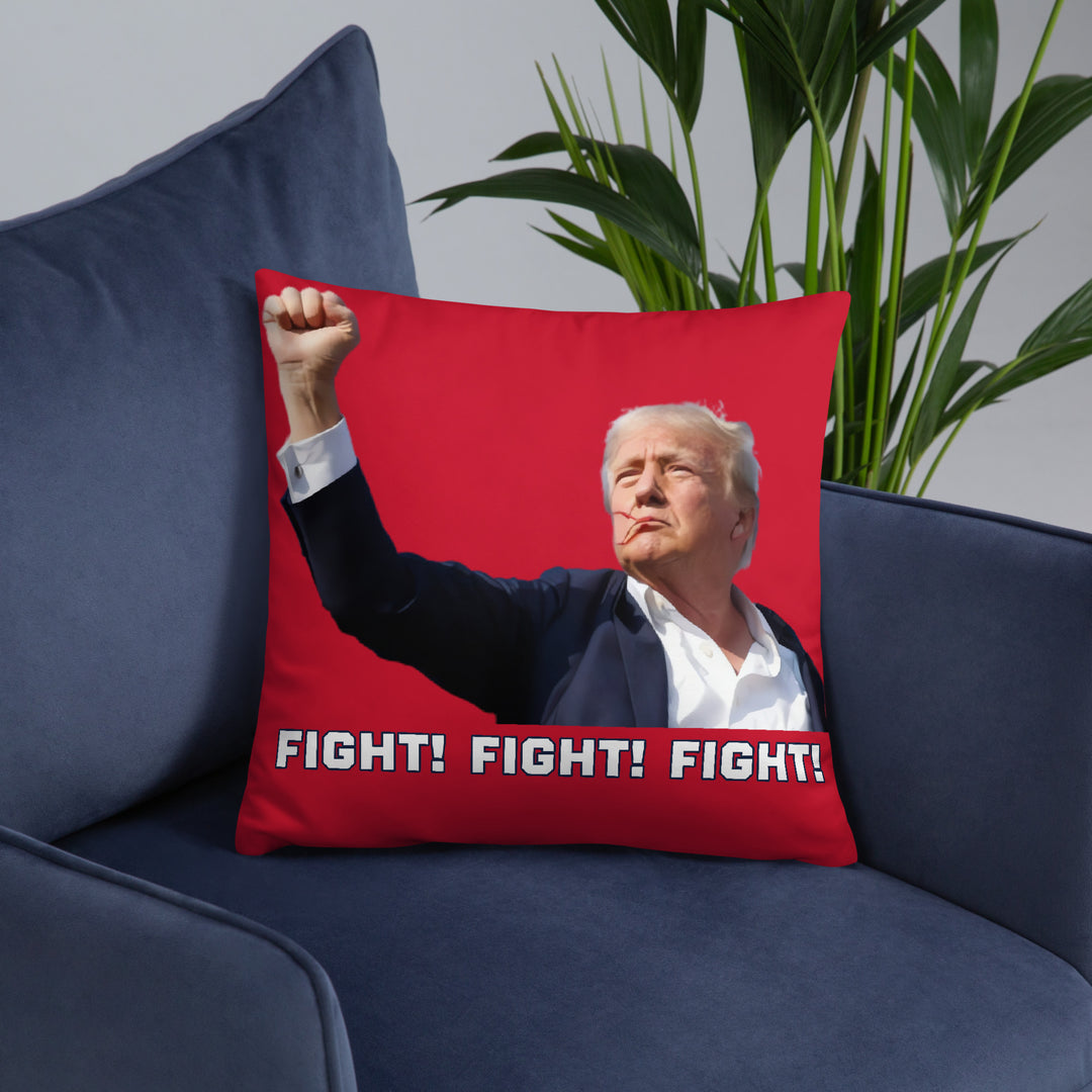 Donald Trump Pillow, Red, Trump Fight Pillow, Trump Throw Pillow, Trump Decor, Trump Gift