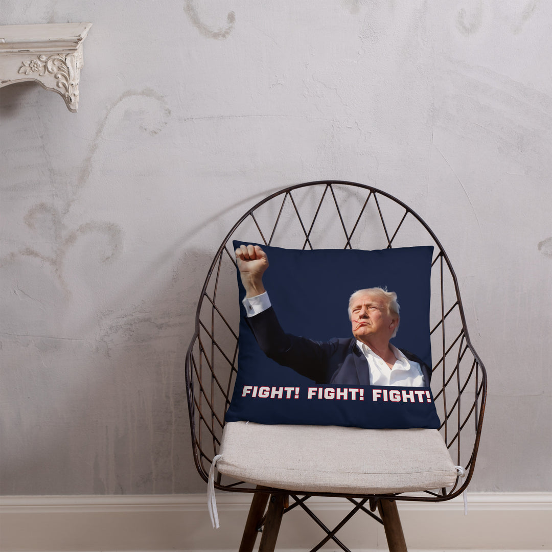 Donald Trump Pillow, Navy, Trump Fight Pillow, Trump Throw Pillow, Trump Decor, Trump Gift