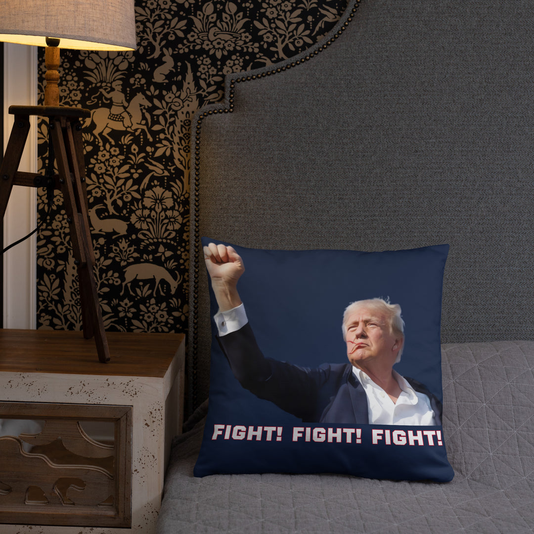 Donald Trump Pillow, Navy, Trump Fight Pillow, Trump Throw Pillow, Trump Decor, Trump Gift