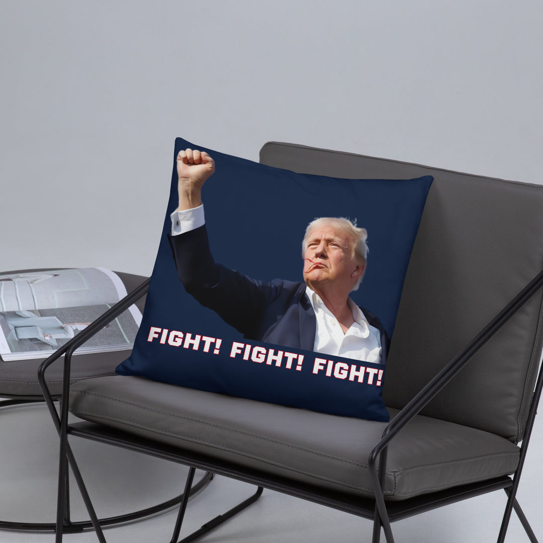 Donald Trump Pillow, Navy, Trump Fight Pillow, Trump Throw Pillow, Trump Decor, Trump Gift