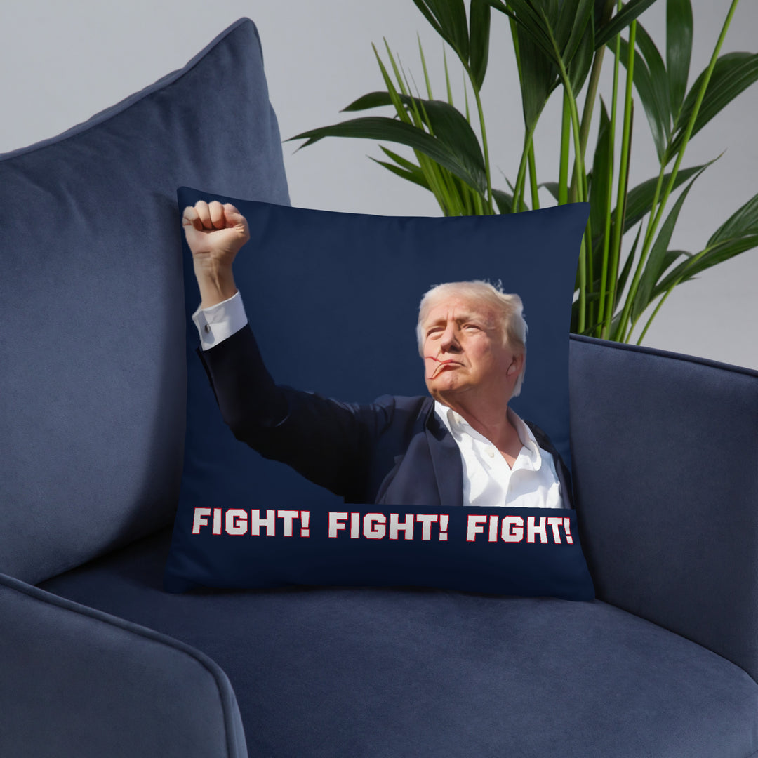 Donald Trump Pillow, Navy, Trump Fight Pillow, Trump Throw Pillow, Trump Decor, Trump Gift