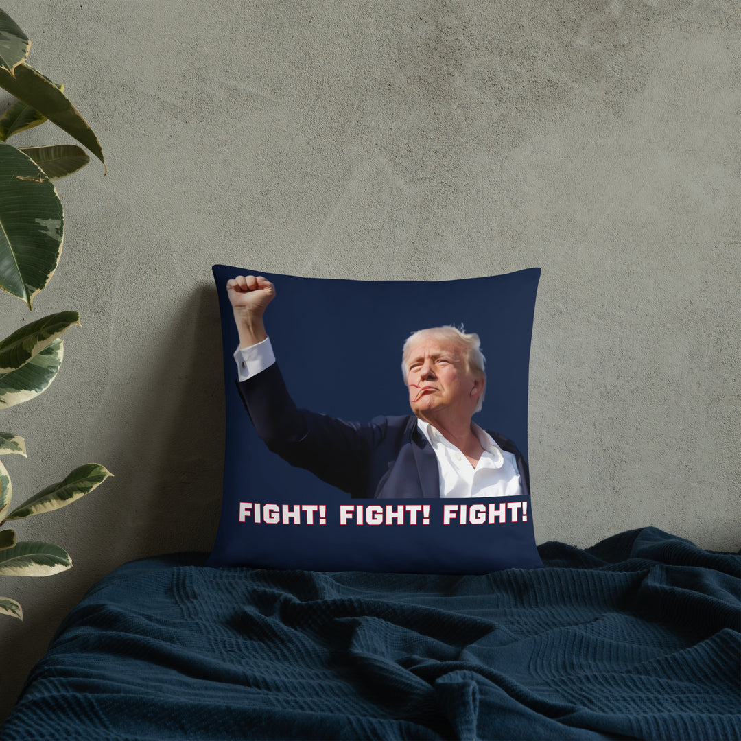 Donald Trump Pillow, Navy, Trump Fight Pillow, Trump Throw Pillow, Trump Decor, Trump Gift