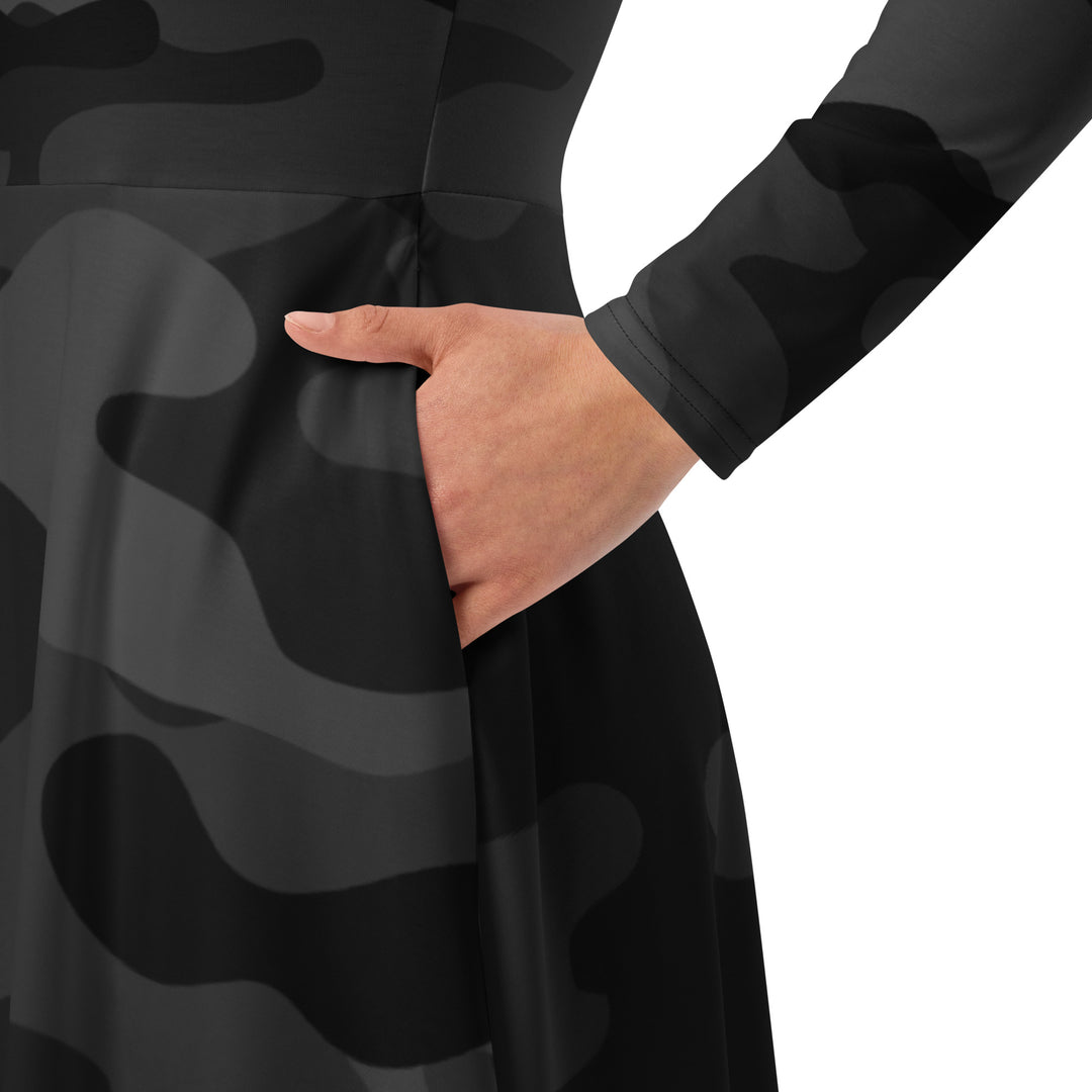 Vestido midi - Black Camo 2.0