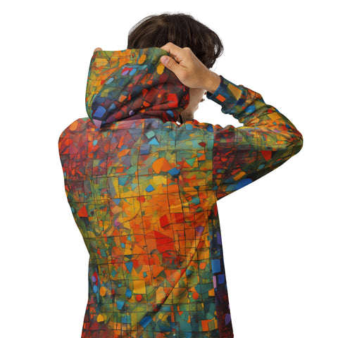 Mosaic Rainbow - Panoramic Zip hoodie