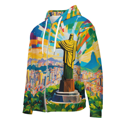 Christ The Redeemer - Panoramic Zip hoodie