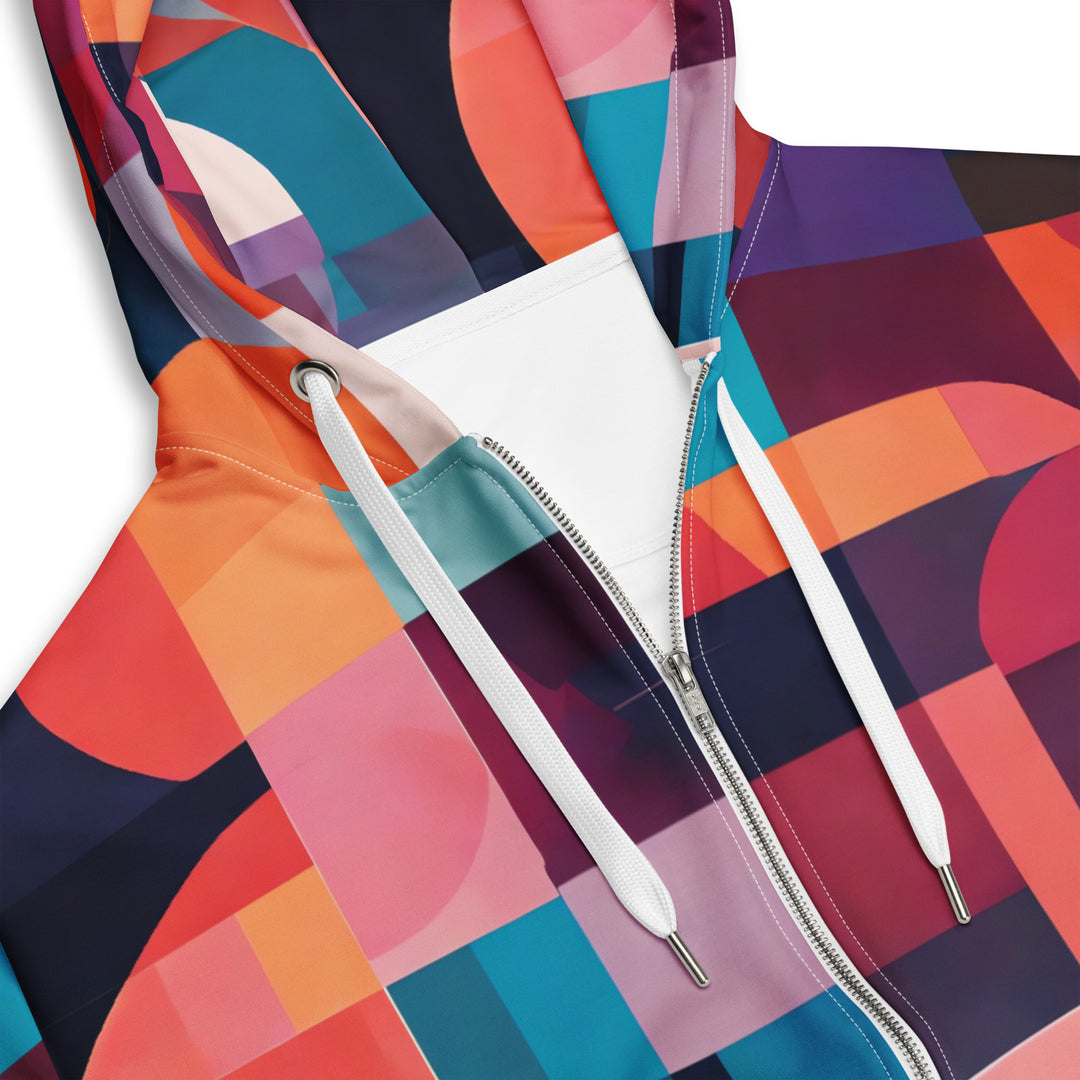 Panoramic Zip Hoodie - Coat of Many Colors