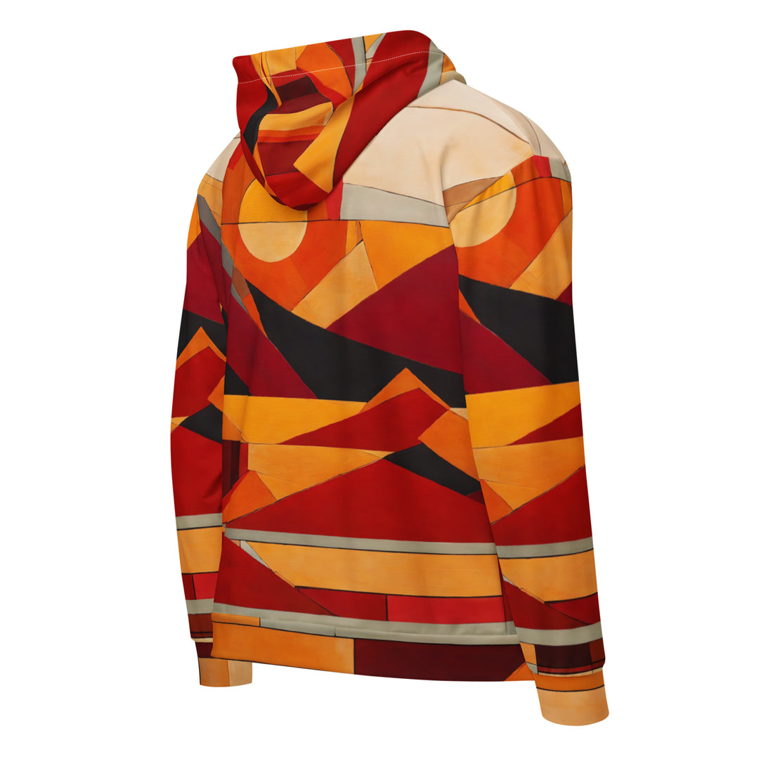 Panoramic Zip Hoodie - Southwestern Sunrise