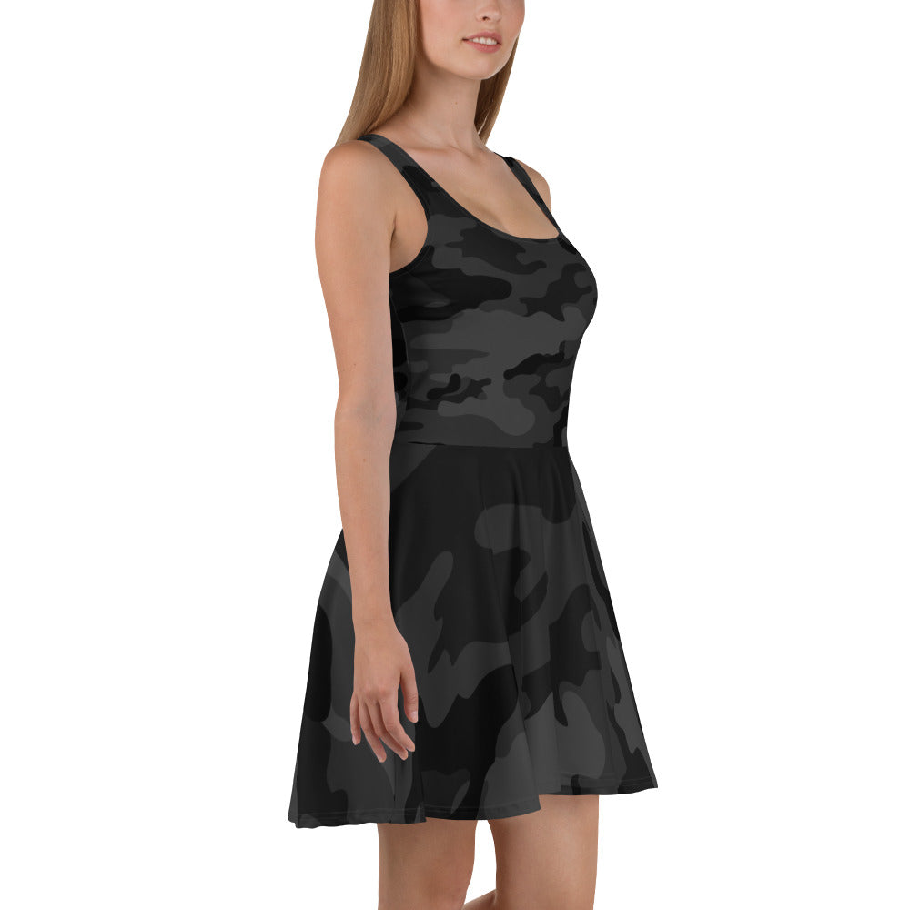 Skater Dress - Black Camo 2.0