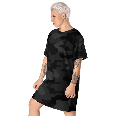 T-Shirt Dress - Black Camo 2.0