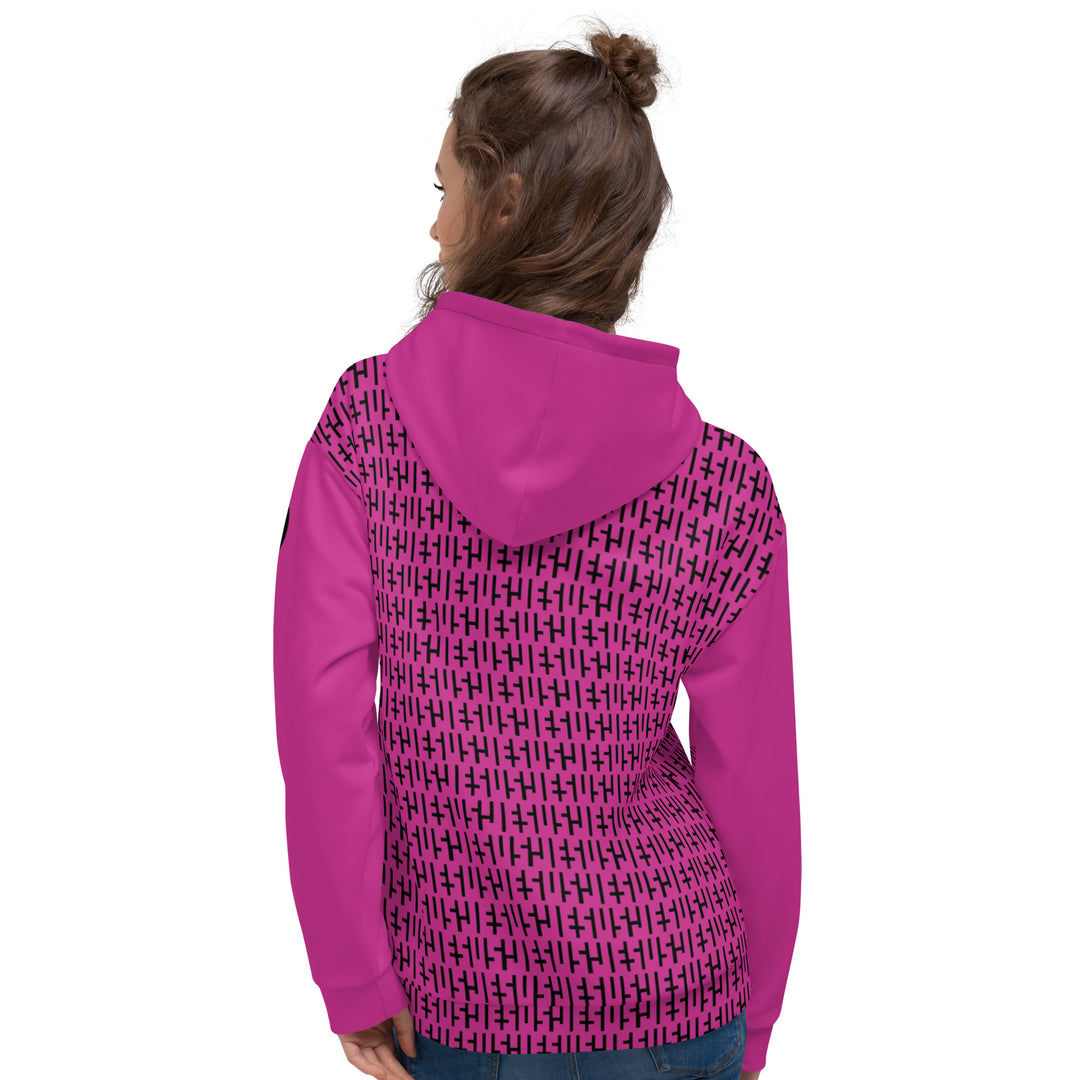 Sudadera con capucha JESÚS - Rosa y Negro INFINITY 2.0