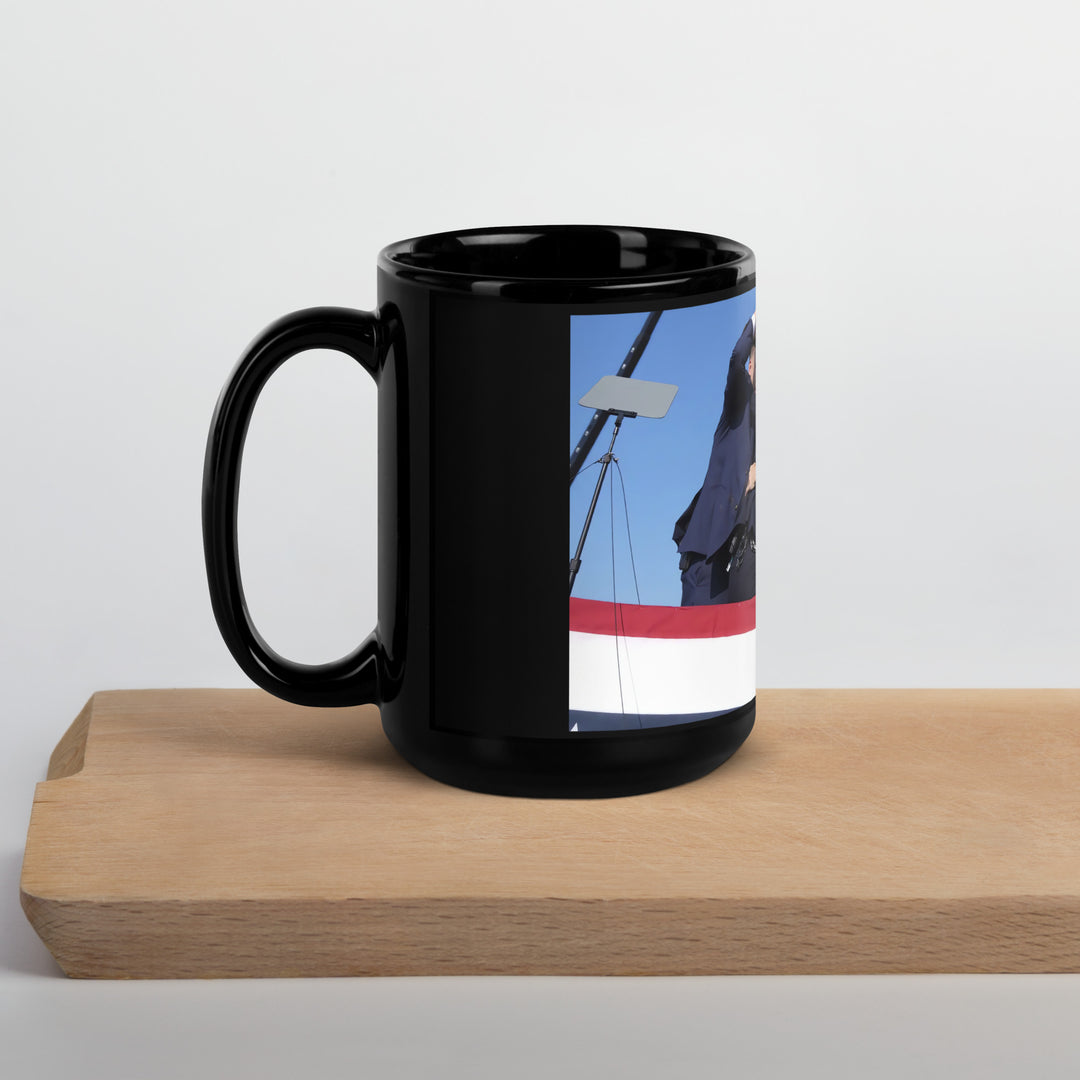 Donald Trump Coffee Mug, Black, Trump Shooting, Trump Fight, Assassination Attempt, Rally