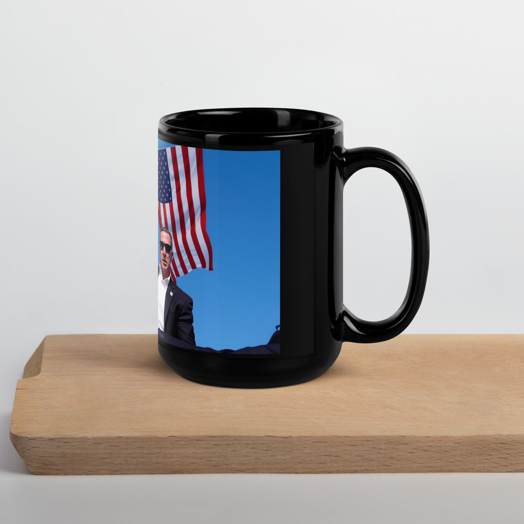 Donald Trump Coffee Mug, Black, Trump Shooting, Trump Fight, Assassination Attempt