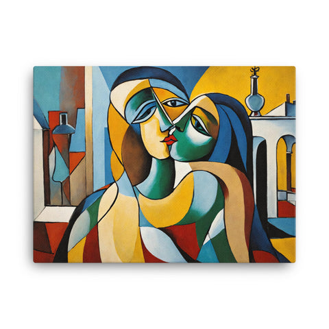 Picasso Wall Art, Kiss, Pablo Picasso Wall Art, Abstract Canvas Wall Art, Lips Wall Art, Modern Abstract Wall Art, Love Wall Art, Trendy