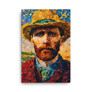 Van Gogh Self Portrait, Mosaic Art, Lost Artwork, Vincent Van Gogh Canvas