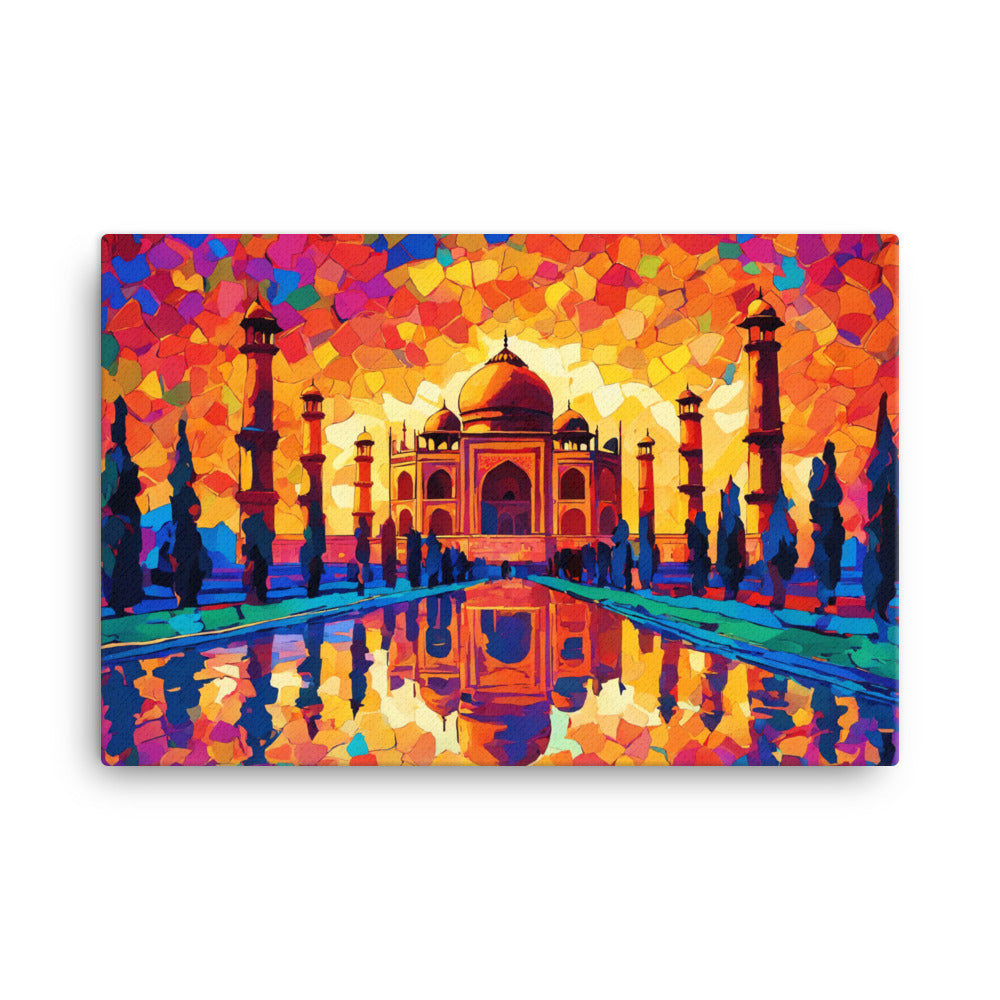 Mosaico Van Gogh Taj Mahal, Obra Perdida, Arte Indiana, Tela Van Gogh