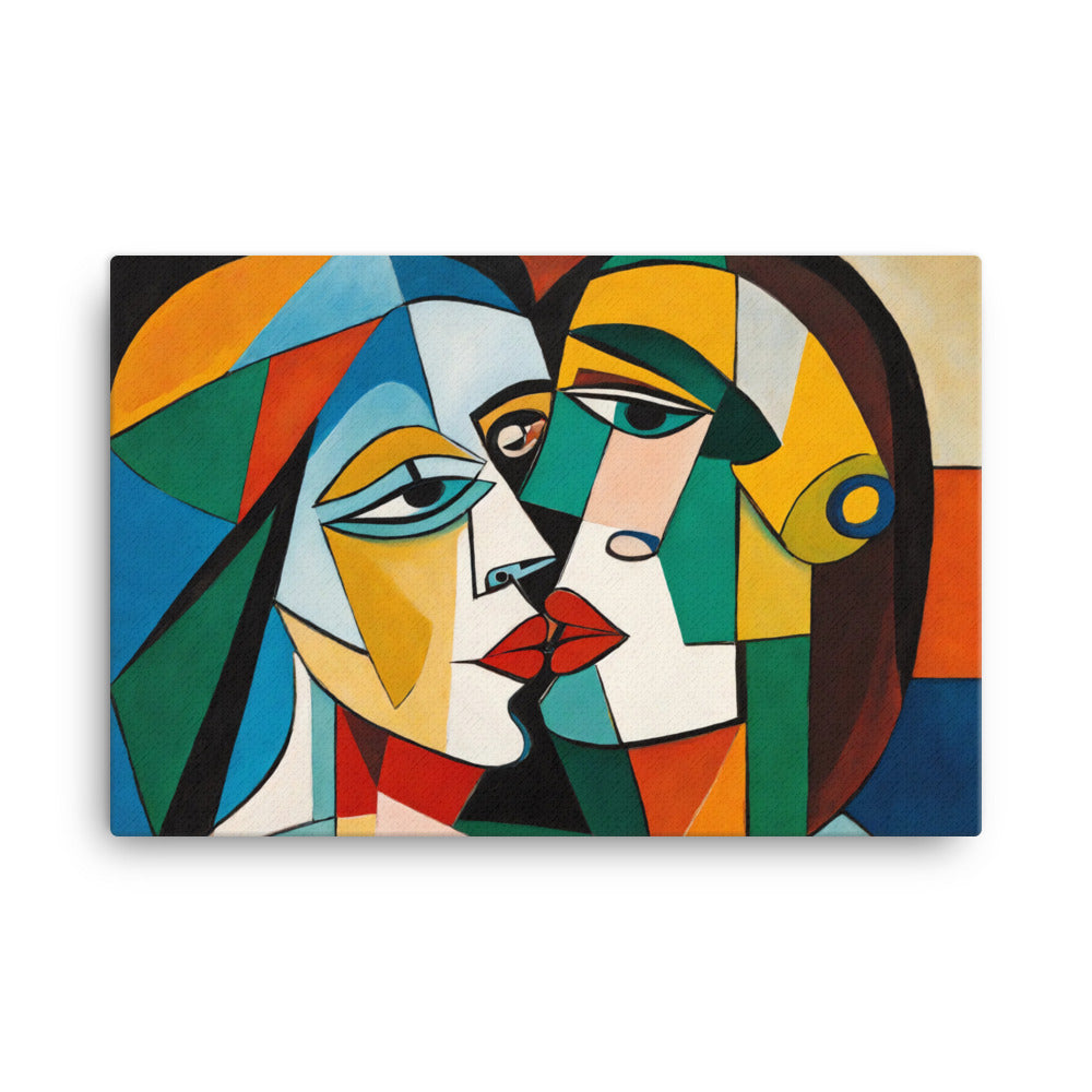 Vintage Picasso Wall Art, Kiss, Pablo Picasso Wall Art, Abstract Canvas Wall Art, Lips Wall Art, Modern Abstract Wall Art, Love Wall Art