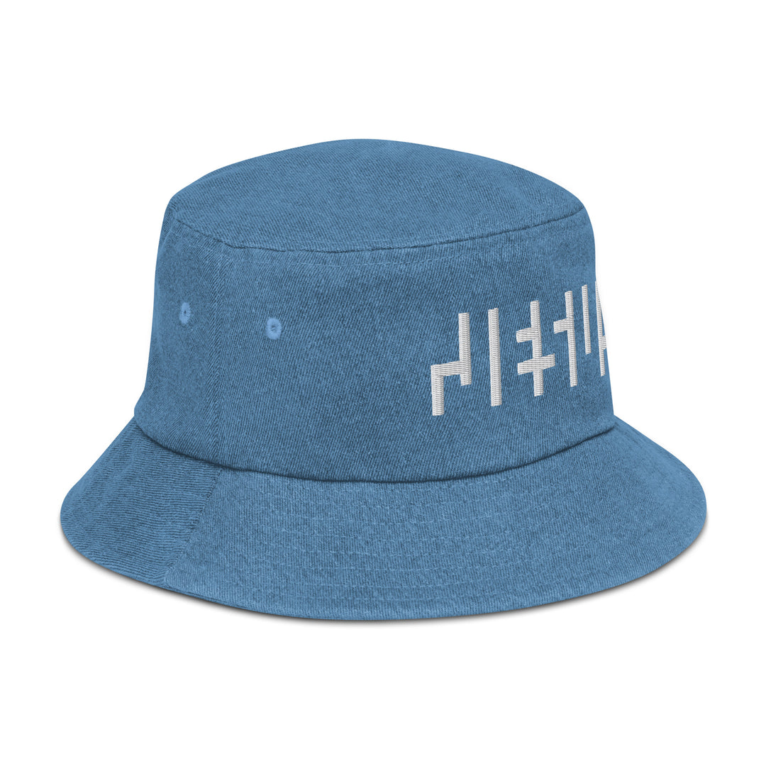 JESUS Denim Bucket Hat, Christian Bucket Hats, Christian Beach Hat