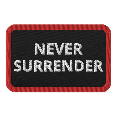 Trump Never Surrender Embroidered Patch