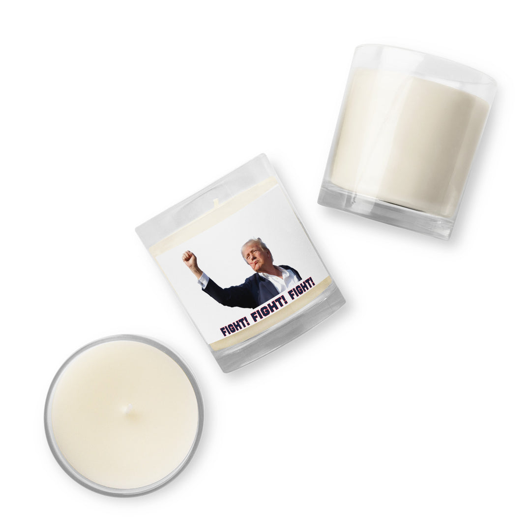 Donald Trump Candle, White, Trump Fight Candle, Trump Wax Candle, Fight Fight Fight, Trump 2024 Candle