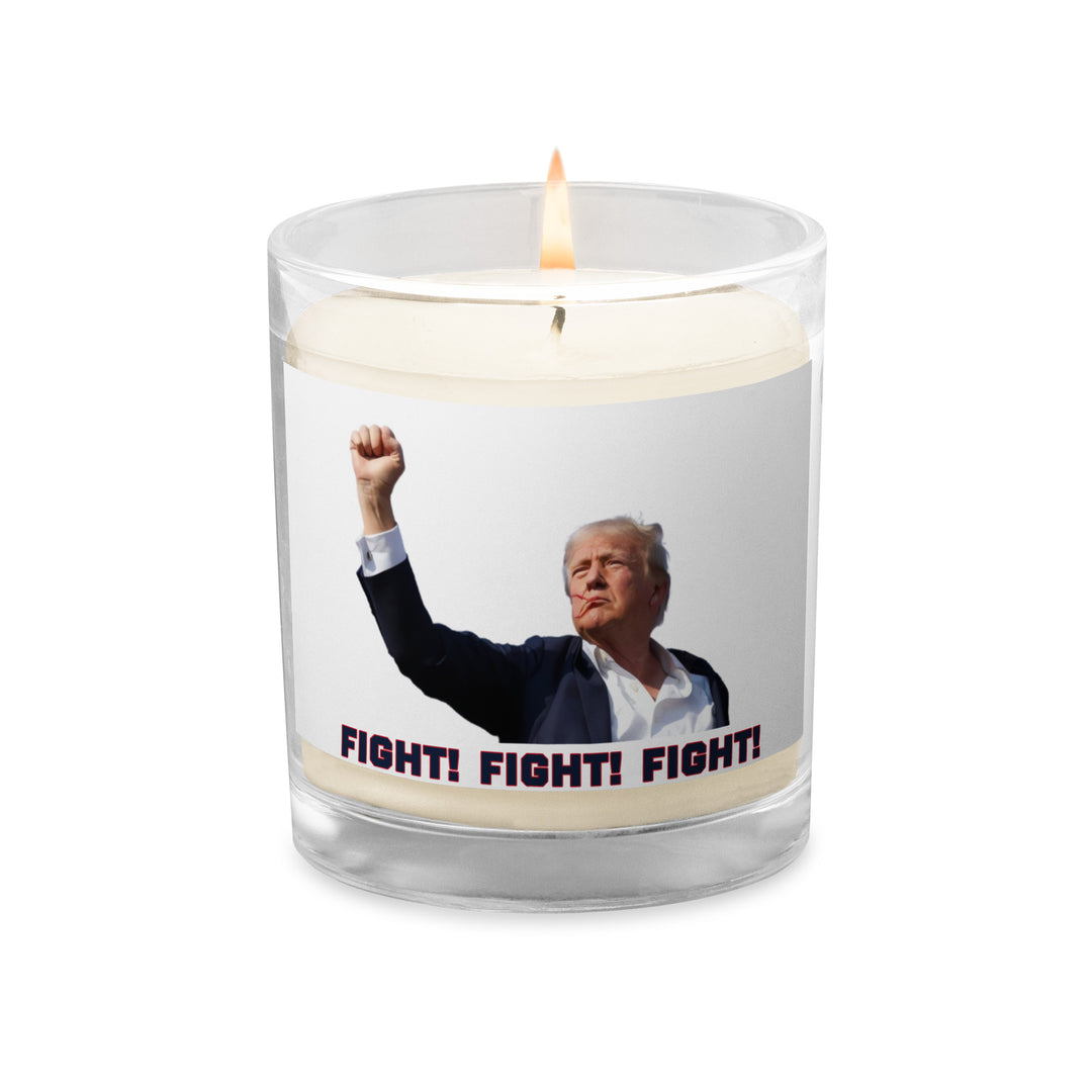 Donald Trump Candle, White, Trump Fight Candle, Trump Wax Candle, Fight Fight Fight, Trump 2024 Candle