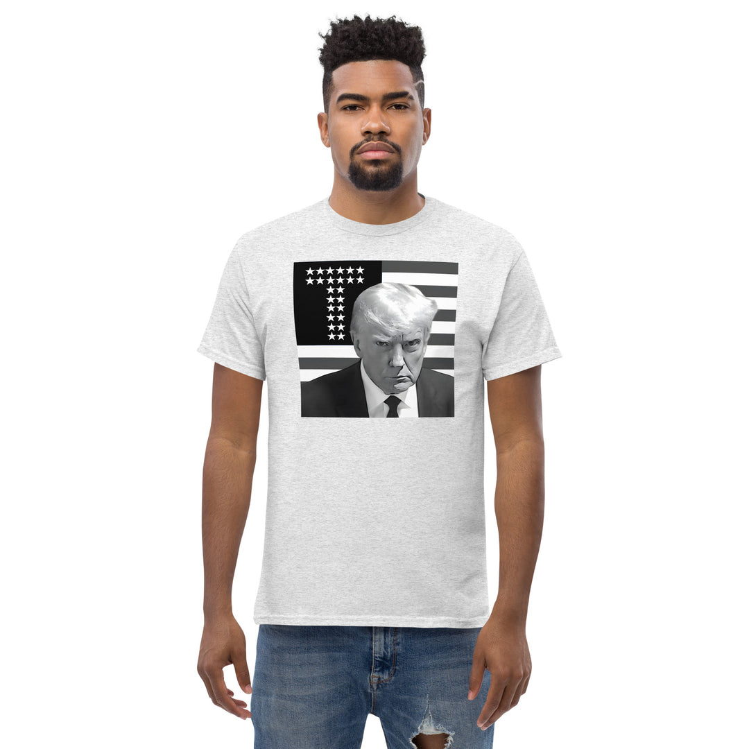 Camiseta Trump Mugshot - Blanco y negro