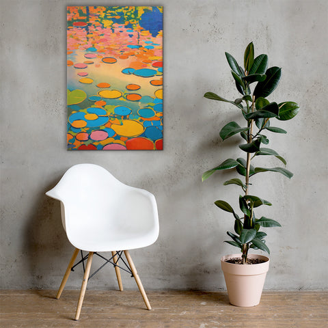 Monet Water Lilies Canvas Wall Art, Andy Warhol, Monet Wall Art, Vintage Poster Canvas Picture Printing  Decoration for Living Room Bedroom