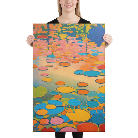 Monet Water Lilies Canvas Wall Art, Andy Warhol, Monet Wall Art, Vintage Poster Canvas Picture Printing  Decoration for Living Room Bedroom