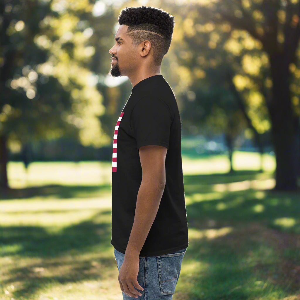 Cross & Stripes, Tee, Christian, American Flag, JESUS Shirt, Patriotic Tee, USA Shirts