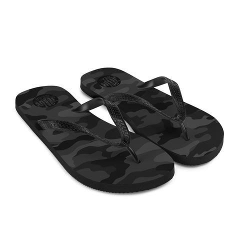 JESUS Flip Flops - Black Camo INFINITY 2.0