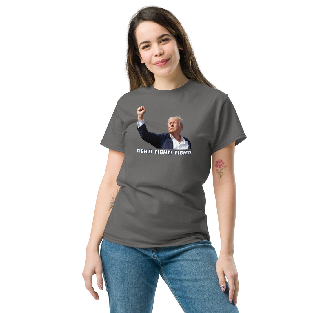 Donald Trump Fight Tee, Trump TShirt, Fight Fight Fight, White Text