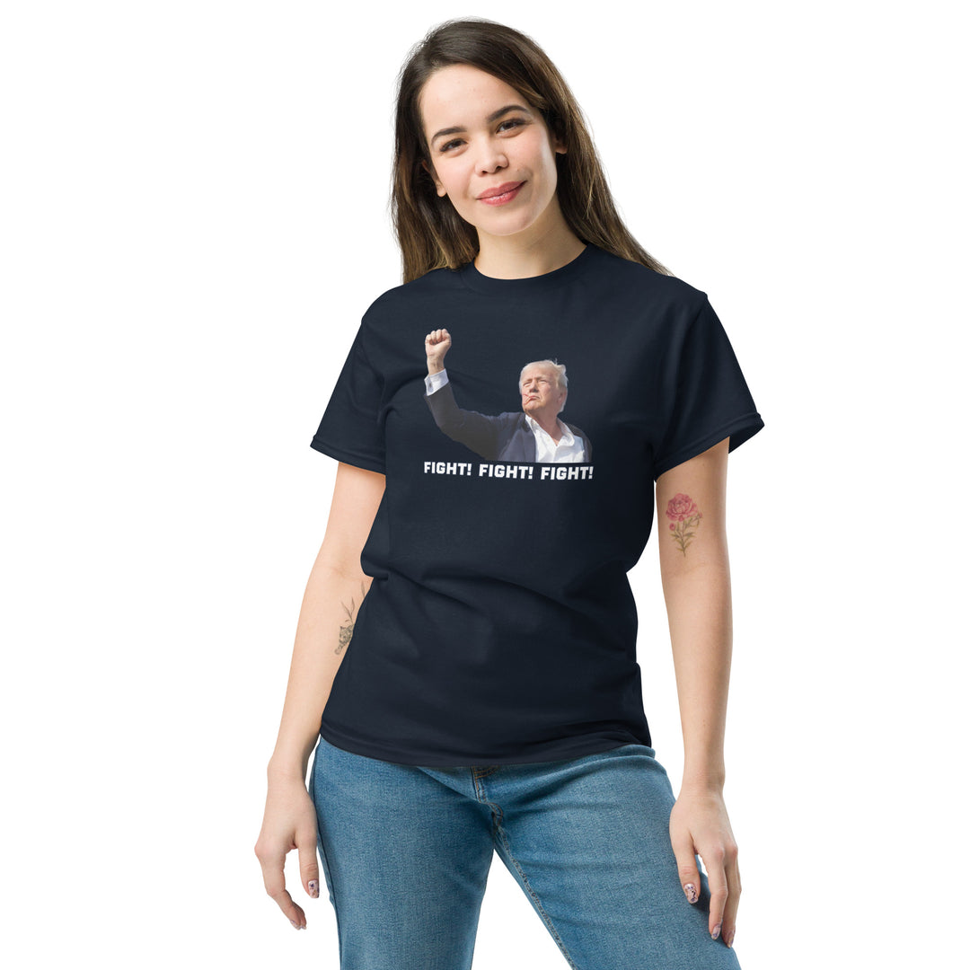 Donald Trump Fight Tee, Trump TShirt, Fight Fight Fight, White Text