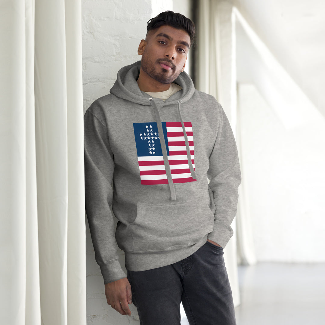 Unisex Patriotic Christian USA Flag Hoodie