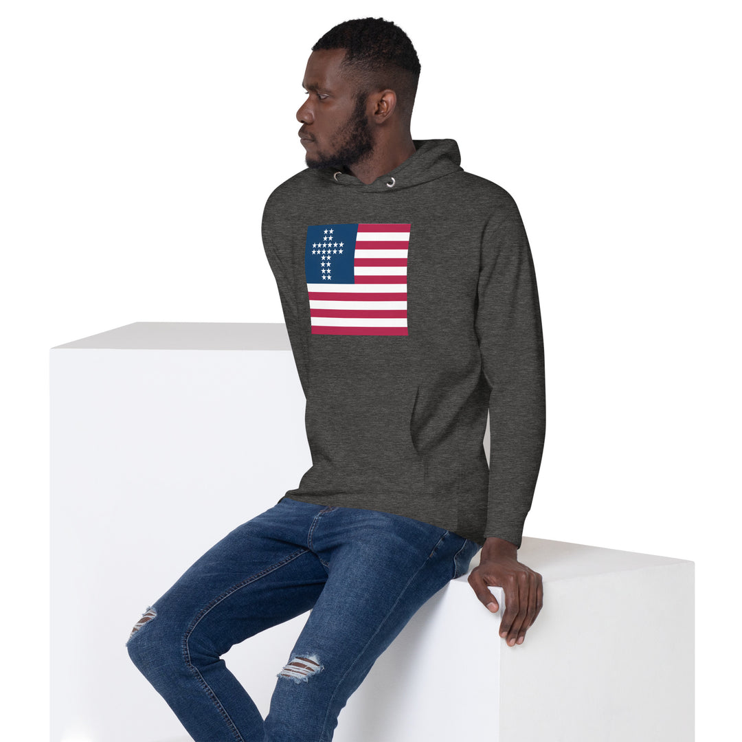 Unisex Patriotic Christian USA Flag Hoodie