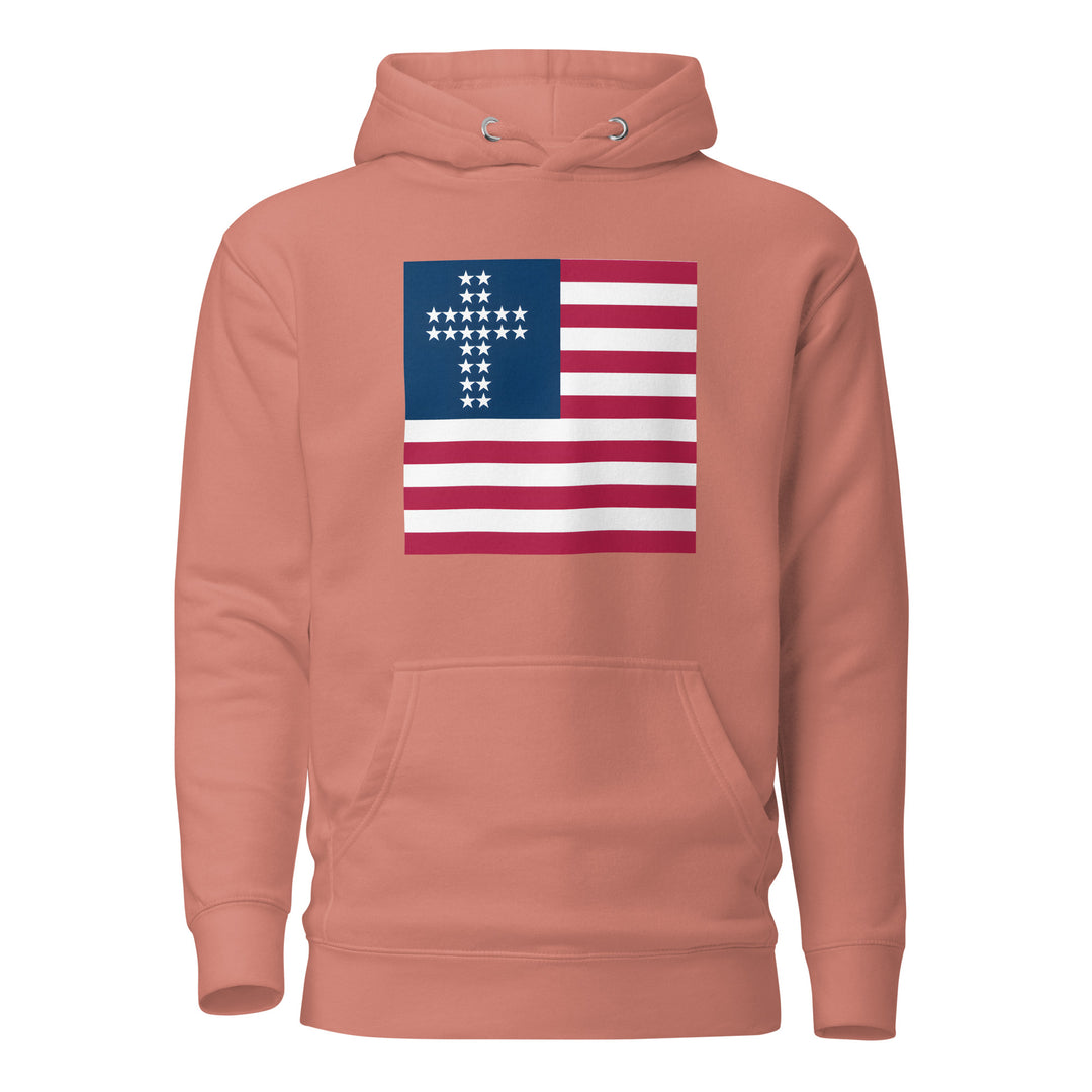 Unisex Patriotic Christian USA Flag Hoodie