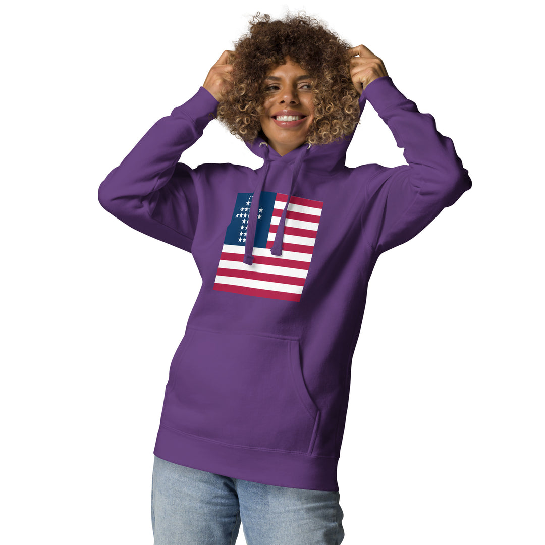 Unisex Patriotic Christian USA Flag Hoodie