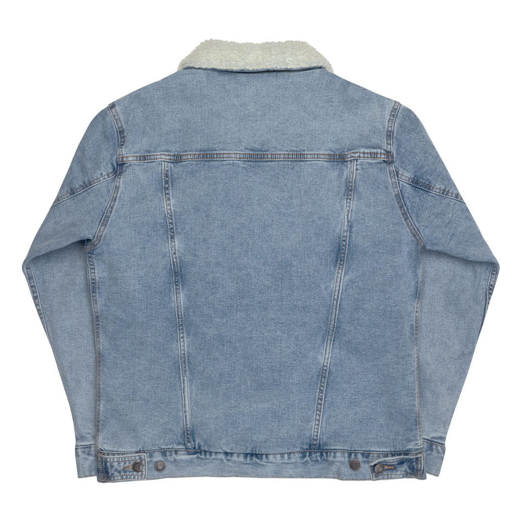 Unisex Denim Sherpa Jacket - Cross & Stripes