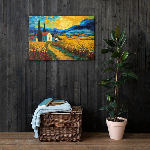 Van Gogh Wall Art, Starry Night Wall Art, Vincent Van Gogh Wall Art, Poster Canvas Picture Printing Art  Decoration for Living Room Bedroom