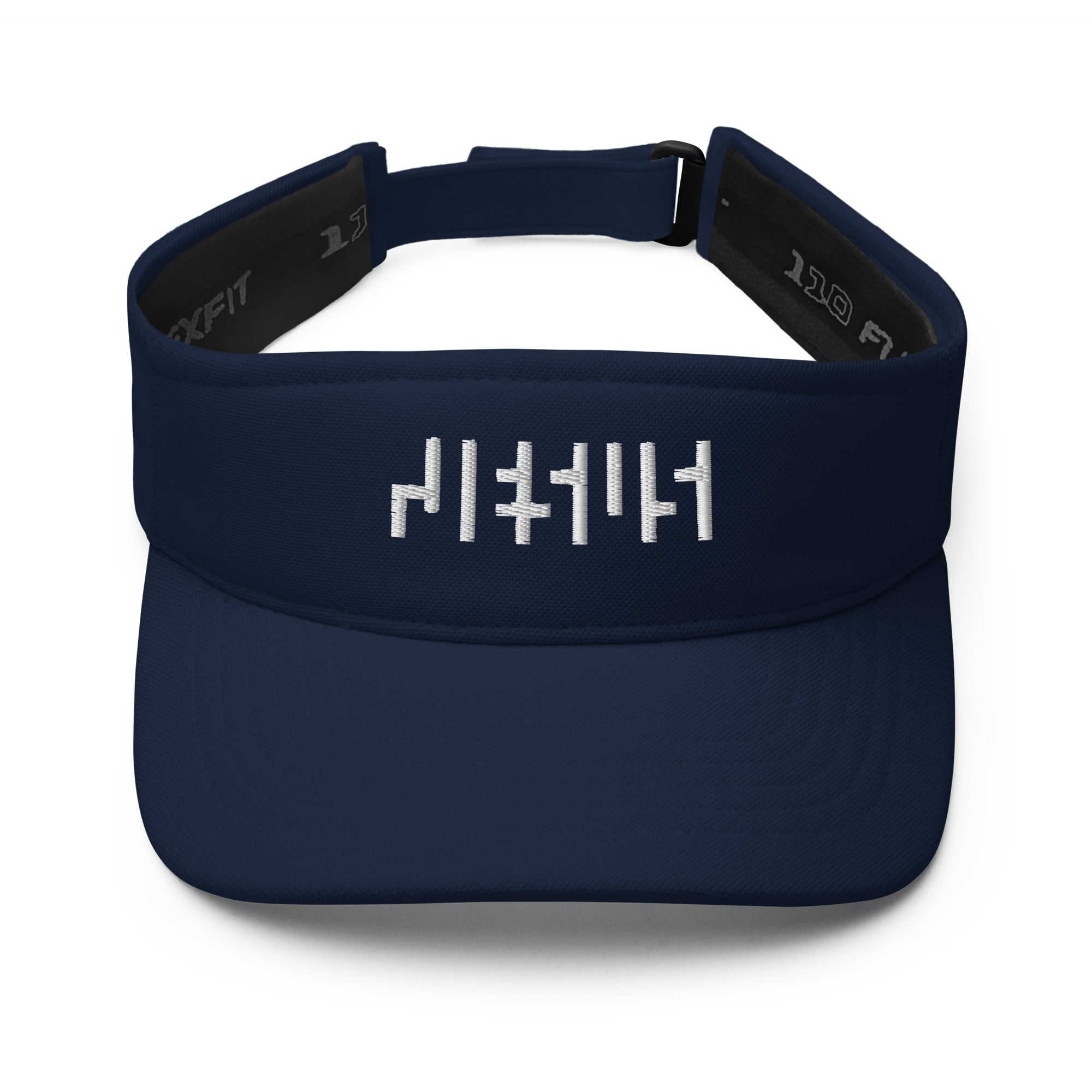 Jesus golf visor, navy blue, white text, Chrisitan golf visors, tennis visors