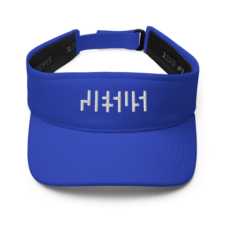 Jesus golf visor, royal blue, white text, Chrisitan golf visors, tennis visors