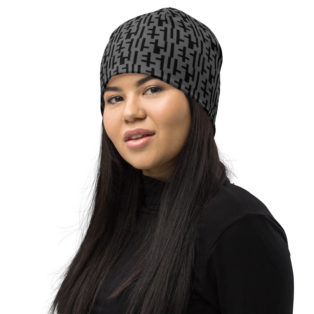 Gorro JESUS ​​- Gris y Negro INFINITY 1.0