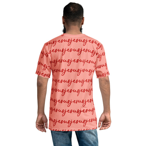 Mens JESUS T Shirt - Red INK-FINITY