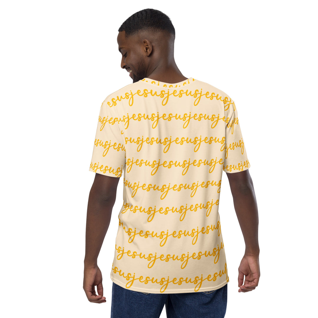 Camiseta masculina JESUS ​​– Amarelo INK-FINITY