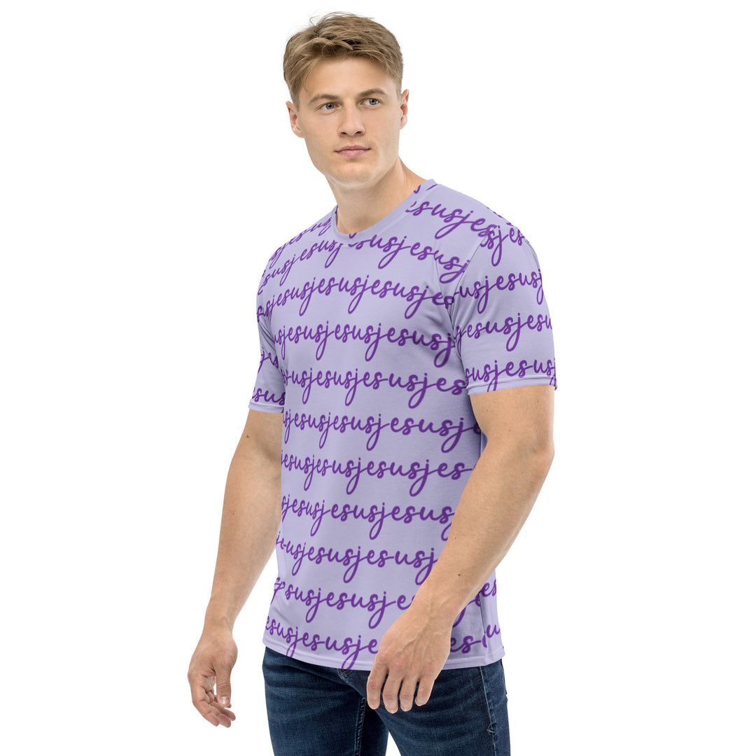 Camiseta JESÚS para hombre - Púrpura INK-FINITY