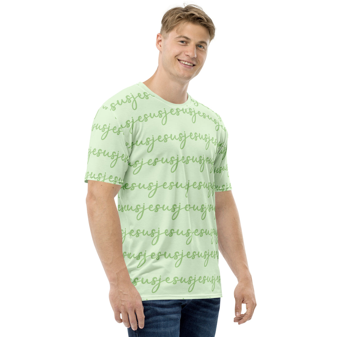 Camiseta JESÚS para hombre - Verde INK-FINITY