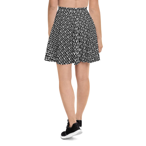 Negative Space | JESUS INFINITY Skater Skirt | Black & White | Get JESU5 Gear | Coolest CHRISTIAN Clothing on the Planet